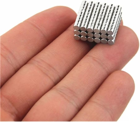 Dünya Magnet 100 Adet - Yuvarlak Neodyum Mıknatıs, 3X1,5 Mm, Güçlü Magnet, N35 Kalite