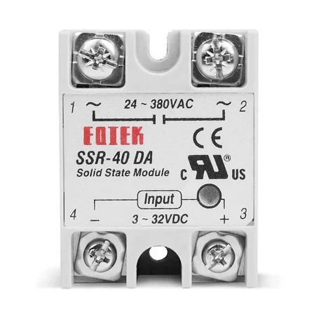 SSR-40DA SSR Röle 40A AC 24-380V Tek Fazlı Solid State Röle Elektronik Anahtar Termostat Resiztans Motor Lamba Makine