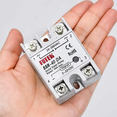 SSR-40DA SSR Röle 40A AC 24-380V Tek Fazlı Solid State Röle Elektronik Anahtar Termostat Resiztans Motor Lamba Makine