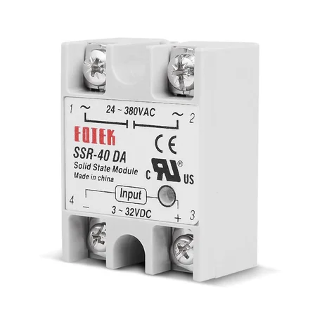 SSR-40DA SSR Röle 40A AC 24-380V Tek Fazlı Solid State Röle Elektronik Anahtar Termostat Resiztans Motor Lamba Makine