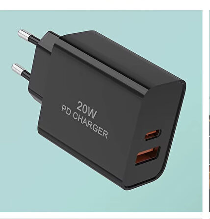 Ufly 20W PD Hızlı Şarj Adaptörü Usb-a Usb-c  5V 3A