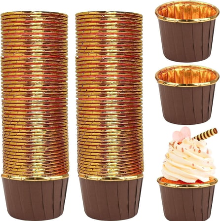Orret Home 20 Adet Mini Muffin ve Cupcake Kalıbı – Yapışmaz Tek Kullanımlık Kağıt Kek Kalıbı, Isıya Dayanıklı, Renkli ve Pratik Pişirme Kabı, Muffin ve Cupcake Sunumuna Uygun (Kahve)