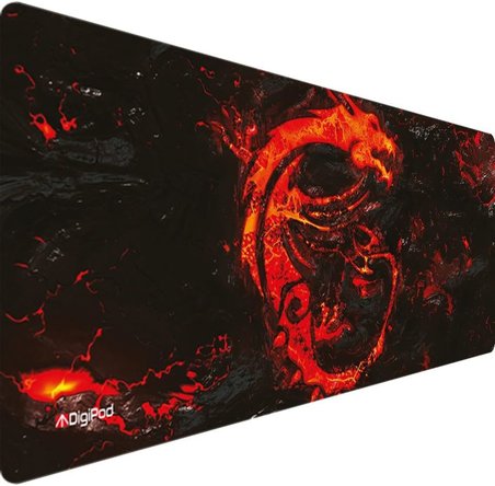 Digipod Gaming Oyuncu Mousepad 90X40 XXL Kaymaz Taban KIZIL EJDERHA 4mm Kalınlık