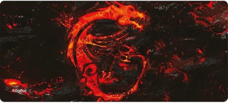 Digipod Gaming Oyuncu Mousepad 90X40 XXL Kaymaz Taban KIZIL EJDERHA 4mm Kalınlık