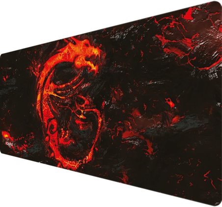 Digipod Gaming Oyuncu Mousepad 90X40 XXL Kaymaz Taban KIZIL EJDERHA 4mm Kalınlık