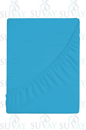 Mavi Bebek Lastikli Çarşaf %100 Pamuklu Penye Park Yatak | 60x120 | 70x110 | 70x120 | 70x130 | 70x140
