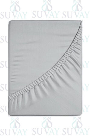Gri Bebek Lastikli Çarşaf %100 Pamuklu Penye Park Yatak | 60x120 | 70x110 | 70x120 | 70x130 | 70x140