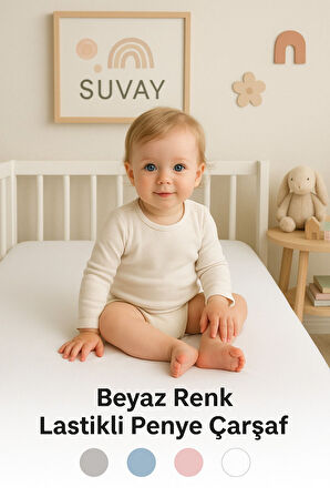 Bebek Bebek Lastikli Çarşaf %100 Pamuklu Penye Park Yatak | 60x120 | 70x110 | 70x120 | 70x130 | 70x140