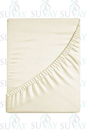 Krem Bebek Lastikli Çarşaf %100 Pamuklu Penye Park Yatak | 60x120 | 70x110 | 70x120 | 70x130 | 70x140