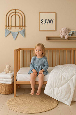 Bebek Yorganı – Çocuk Yorgan Seti - Yumuşak & Nefes Alabilir – 100 x 150 cm - Baby Shower Hediyelik