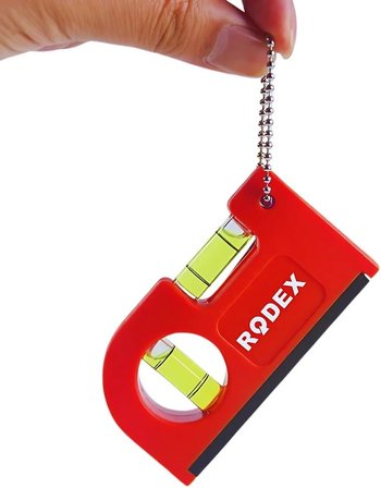 Cep Tipi Mini Su Terazisi Kırmızı Mıknatıslı Su Terazisi