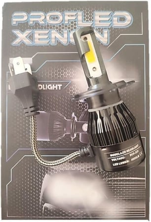 Motosiklet H4 Xenon Ampul 4000lümen Power Led 6000k Beyaz 1 Adet