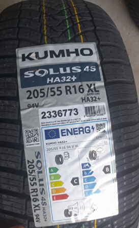 KUMHO 205/55R16 94V XL HA32+ 2025 ÜRETİM 4 MEVSİM LASTİK - YENİ DESEN