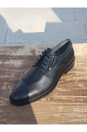 Erkek Yazlık Kundura İç Dış Hakiki Deri Poli Hafif Taban Bağlı