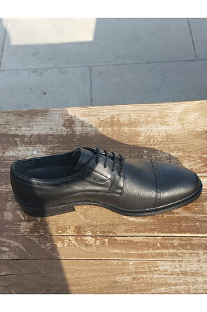 Erkek Yazlık Kundura İç Dış Hakiki Deri Poli Hafif Taban Bağlı