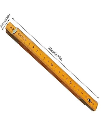 Ahşap Katlanır Marangoz Ölçüm Cetveli Metresi 100cm