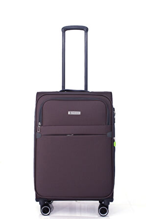 04PC6000 3'LÜ SET Ultra Light Hafif Lüx Kumaş Tekerlekli Valiz ANTRESİT