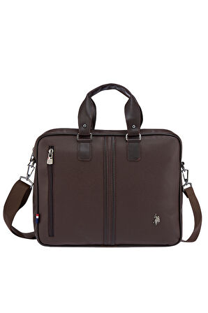 U.S. Polo Assn. 6752  Omuz Askılı  Laptop Çantası Evrak Çantası KAHVERENGİ
