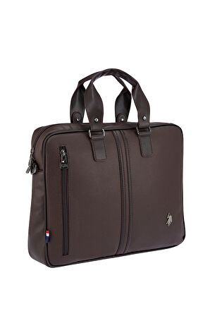 U.S. Polo Assn. 6752  Omuz Askılı  Laptop Çantası Evrak Çantası KAHVERENGİ