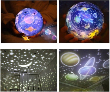Diamond Satürn ve Gezegenler Diamond Projeksiyon Gece Lambası Işık