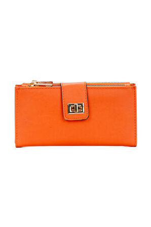 Kadın Venesia Kağıt Bozuk Para Kartlık Bölmeli Kilitli Bilek Askılı Portföy Cüzdan