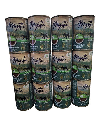 MYSTİC KÖPEK KONSERVE KUZU ETLİ 400 GR ( 12 ADET )