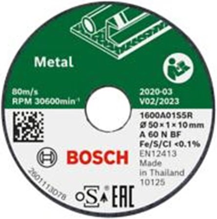 Professional Accessories 3 adet kesme diski (metal için, çap 50 mm, aksesuar Professional Accessories EasyCut &amp; Grind)