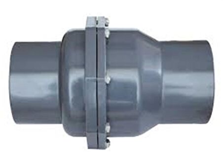 Gemaş Pvc Çalpara Çekvalf İki Parçalı Gövde Civatalı 110Mm