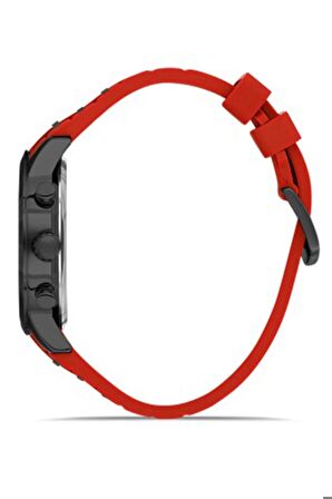 Erkek Spor Kol Saati Paslanmaz Çelik Kasa Silikon Kordon Su Geçirmez Tüm Fonksiyonlar Aktif Çalışır