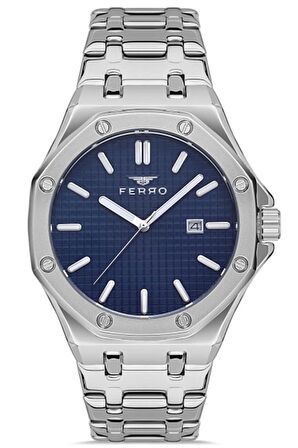 Erkek Paslanmaz Çelik Kordon Kol Saati Çelik Kasa Takvimli Fonksiyon