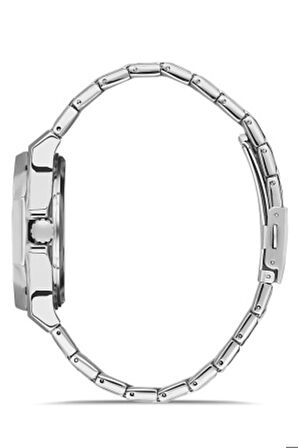 Erkek Paslanmaz Çelik Kordon Kol Saati Çelik Kasa Takvimli Fonksiyon