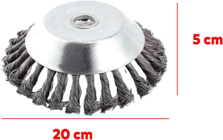 Badem10 Kaldırım Temizleme Aparatı Yol Taş Duvar Beton Çıkmış Otları Süpürme Metal Motorlu Tırpan Misinası
