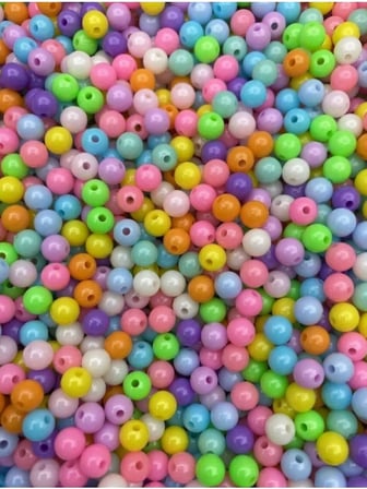 25Gr 6Mm Pastel Tonlarda Olta Boncuğu, Balıkçı Boncuğu