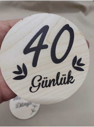 12 Aylık Plak Seti Ahşap Bebek Fotoğraf Kartları, Ilklerim Seti, Anı Kartları,hobbeb003,1 Yaş