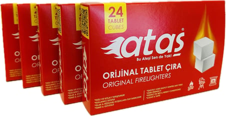 ATAŞ BBQ MANGAL KÖMÜR TUTUŞTURUCU TABLET ÇIRA 5'Lİ PAKET