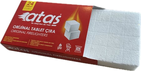 ATAŞ BBQ MANGAL KÖMÜR TUTUŞTURUCU TABLET ÇIRA 5'Lİ PAKET