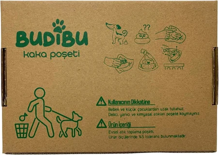 Kedi Köpek Kaka Poşeti Evcil Hayvan Dışkı Kaka Torbası 15 Rulo (225 Poşet) (Pembe)