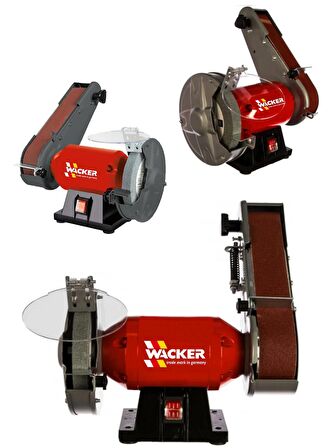 Wacker Pro Daflong DFL-GRZ 150 Series Tezgah Şerit Zımpara Makinası + Taş Motoru 