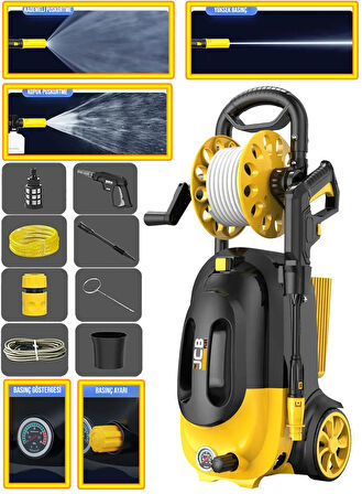 Projcb Plus Germany NEW Special MaxStar DFWS001 Seri Seri 180 Bar  Yüksek Basınçlı Bahçe Ve Oto Yıkama Makinesi