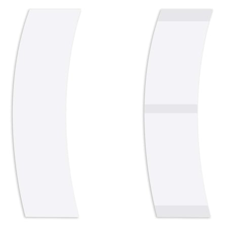 No-Shine Mini's Protez Saç Bandı Oval 3/4'' x 3'' (2,0cm x 7.5cm) 72 Adet