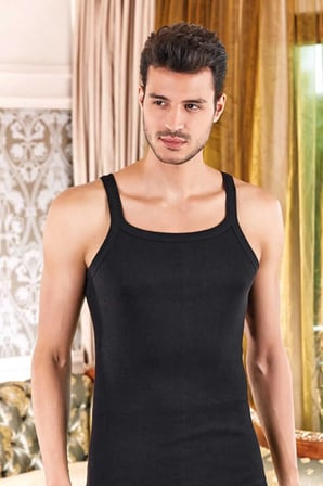 2'li Paket Erkek Kaşkorse Atlet 1044 Siyah