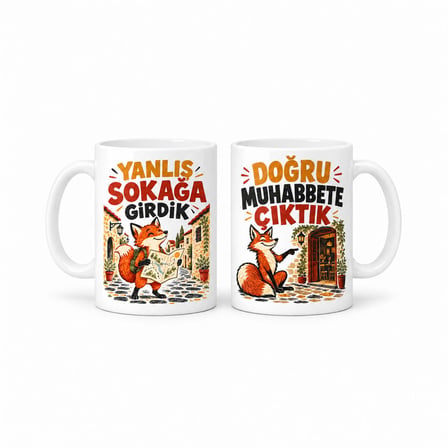 Kanka Rotası 2'li Porselen Kupa Seti - MODEL 953