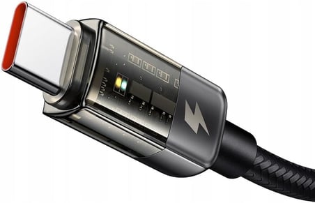 CA-3150 Type-C 100W Power Off Süper Hızlı Data/şarj Kablo 1.2m-Siyah
