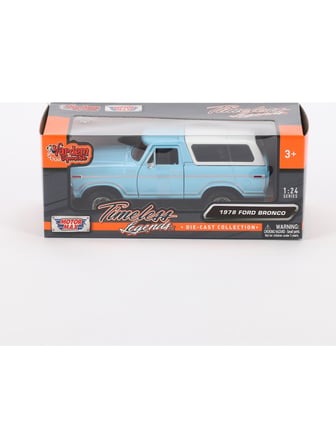 Motormax 1978 Ford Bronco 1/24 Turkuaz Model Araba