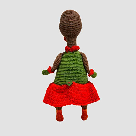 Uretti - gülnur 2184 El Yapımı Amigurumi Etekli Ördek  31cm- Yeşil