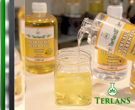 TERLANS Kokusuz Terebentin 100 ml | Yağlı Boya İnceltici | Kokusuz, Düşük Uçuculu Profesyonel Resim Malzemesi ve Atölye Kullanımı için