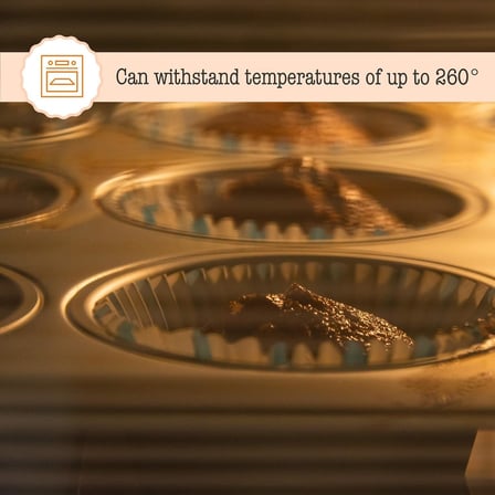 SOGUD 12'li Muffin Kalıbı - Yapışmaz Metal Cupcake Kalıbı - Fırına Uygun Kek ve Muffin Pişirme Tepsisi - Yuvarlak Gözlü Dayanıklı Kek Kalıbı - Kolay Temizlenir - Ev Tipi Kullanıma Uygun