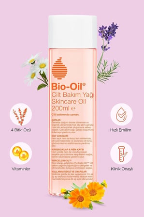 Bio-Oil Çatlak Karşıtı &amp; Leke Karşıtı Nemlendirici Cilt Bakım Yağı 200 ml