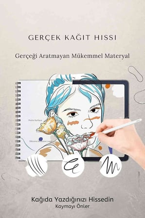 iPad Air 13 2025 M3 Çip Uyumlu Paper Like Ekran Koruyucu Gerçek Kağıt Hissi Parlama Önleyici