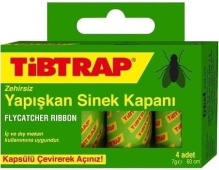 Tibtrap Yapışkan Karasinek Tuzağı Sinek Bandı 4'lü Paket